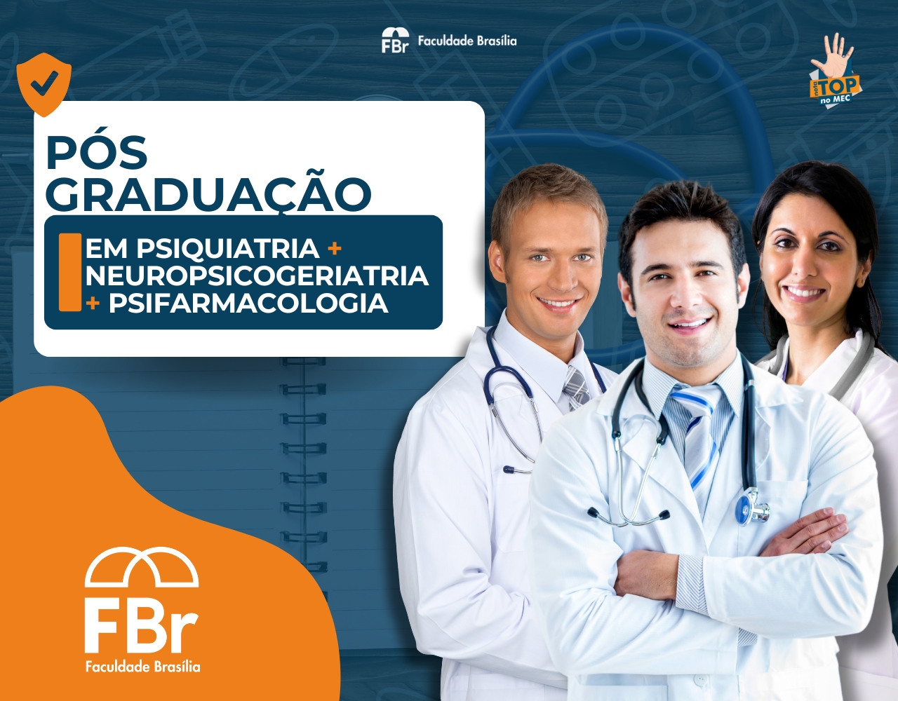 PÓS GRADUAÇÃO EM PSIQUIATRIA + NEUROPSICOGERIATRIA + PSIFARMACOLOGIA